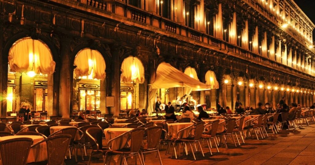 Caffe Florian in Piazza San Marco, Venice, Italy
