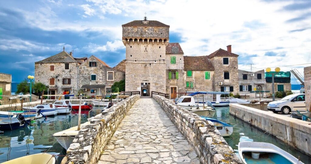 a harbor in split, croatia