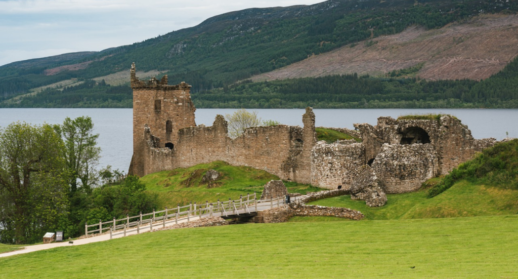 View Of Castle At Loch Ness