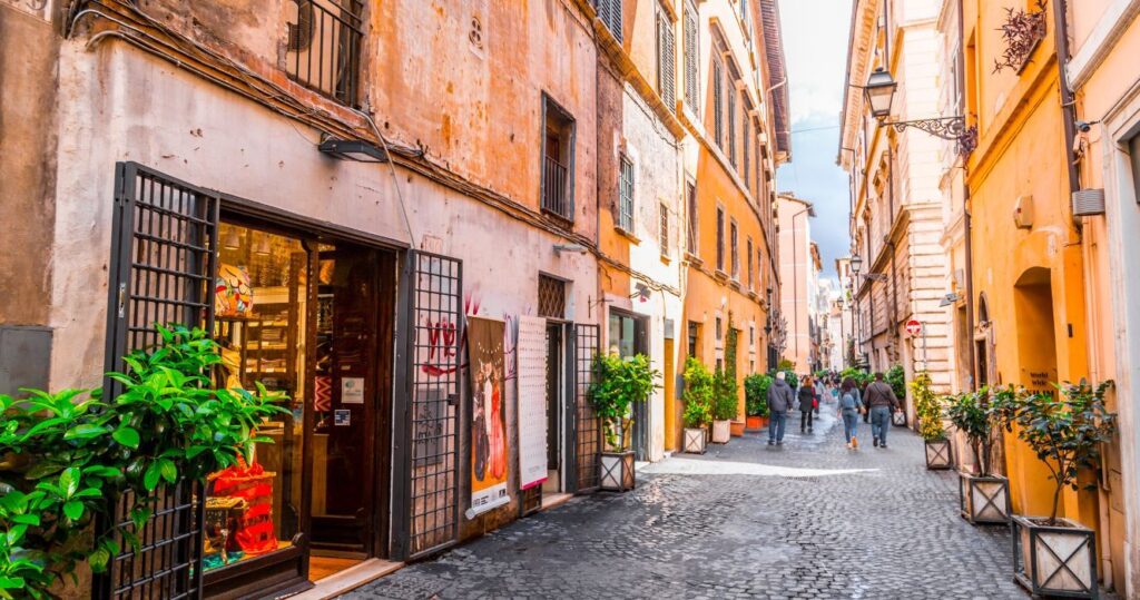 via del governo vecchio street, rome