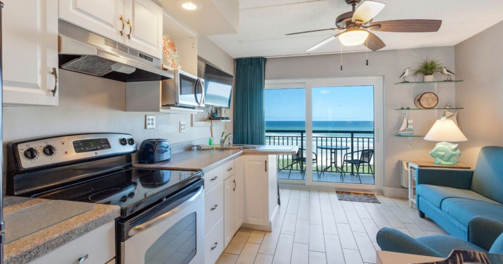 a vacation rental on the beach