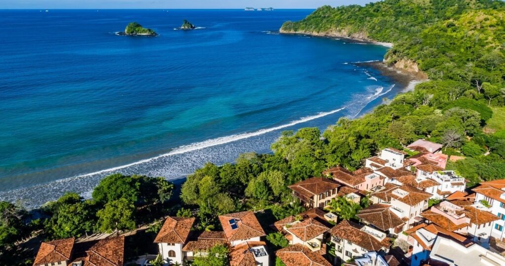 Birds-eye view of Las Catalinas Beach Town Photo credit: Las Catalinas