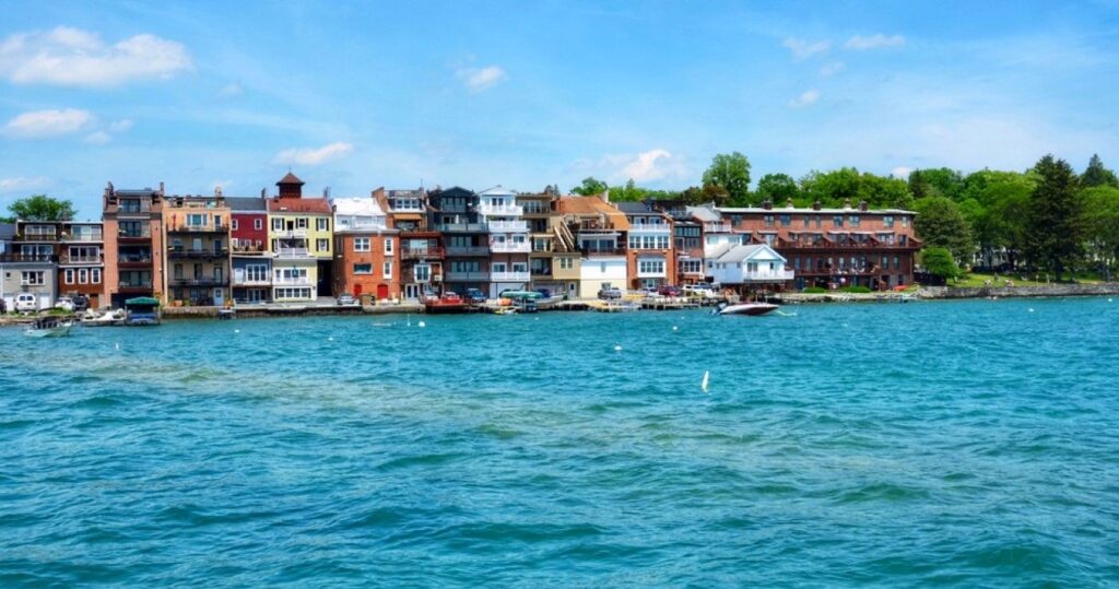 Cityscape of Skaneateles, New York