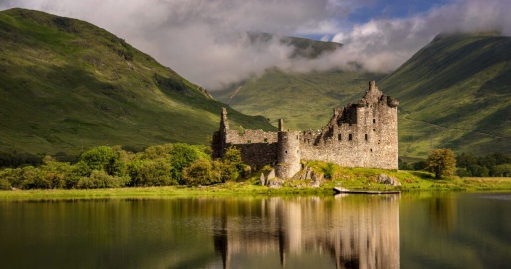 Kilchurn Castle in Loch Awe, Highlands, Scotland