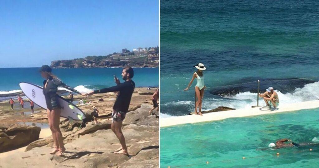 Instagram couples on vacations beach surf ocean