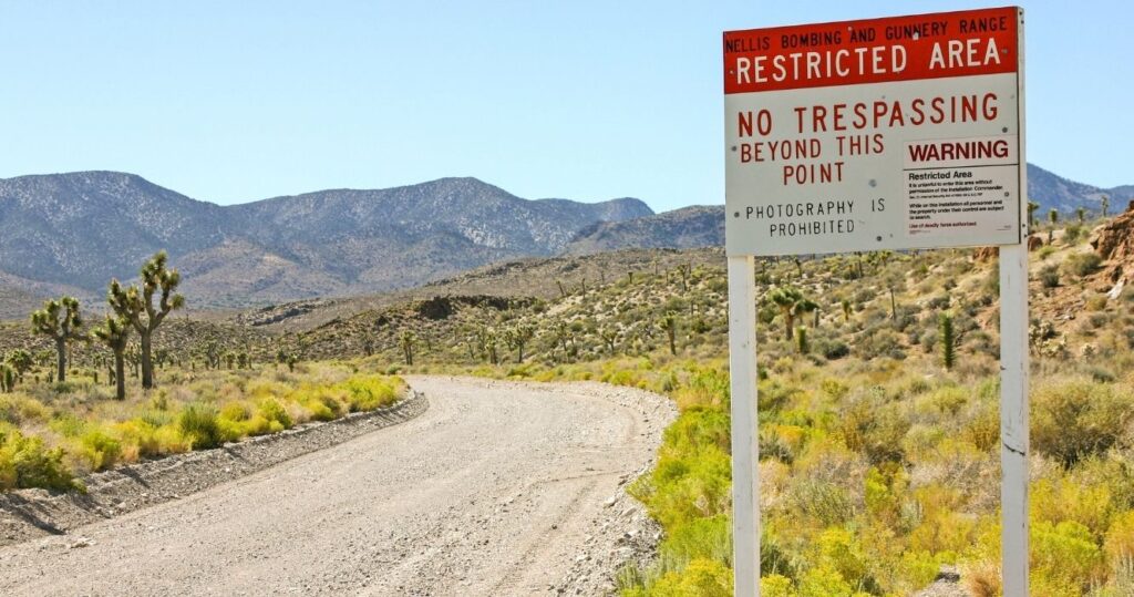 entrance to area 51 in nevada