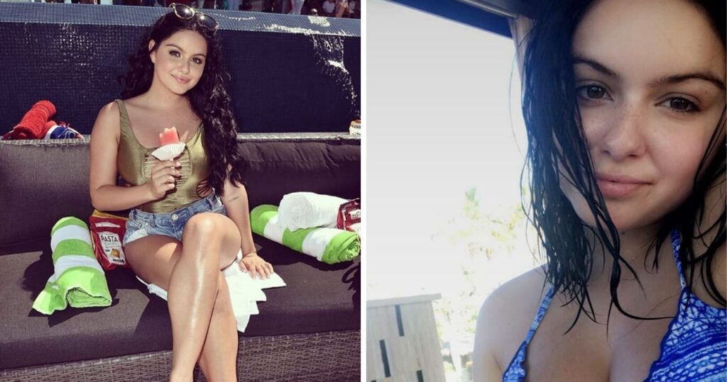 ariel-winter-beach-swimsuit-selfie-snapchat-vacation-traveled