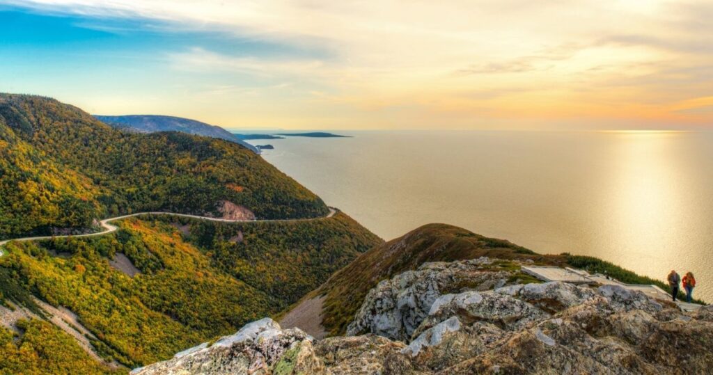 the cabot trail on cape breton island, nova scotia