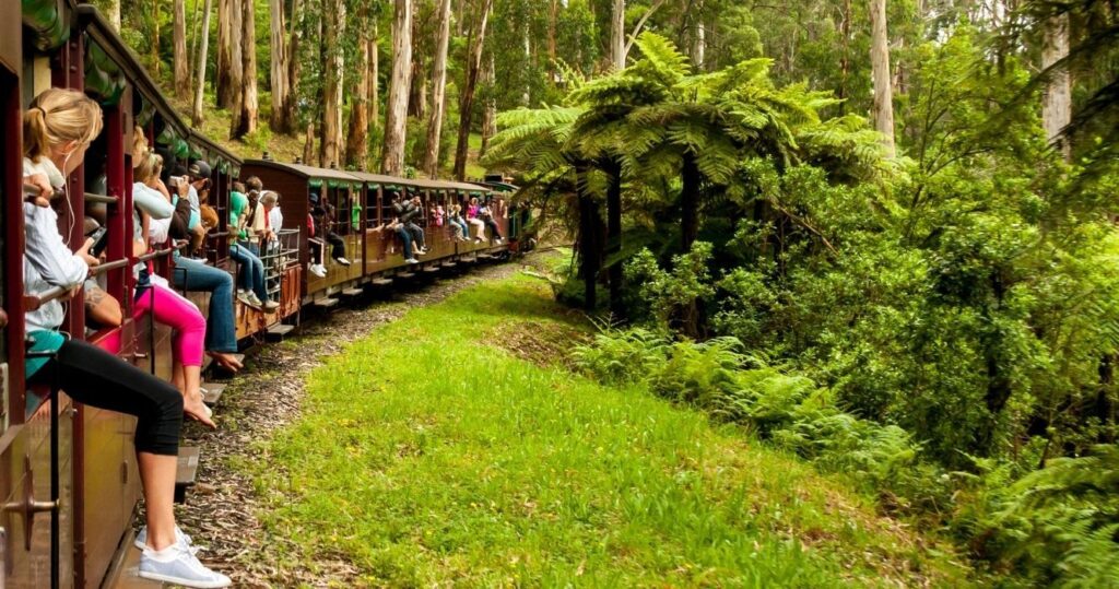 puffing billy railway in melbourne, australia