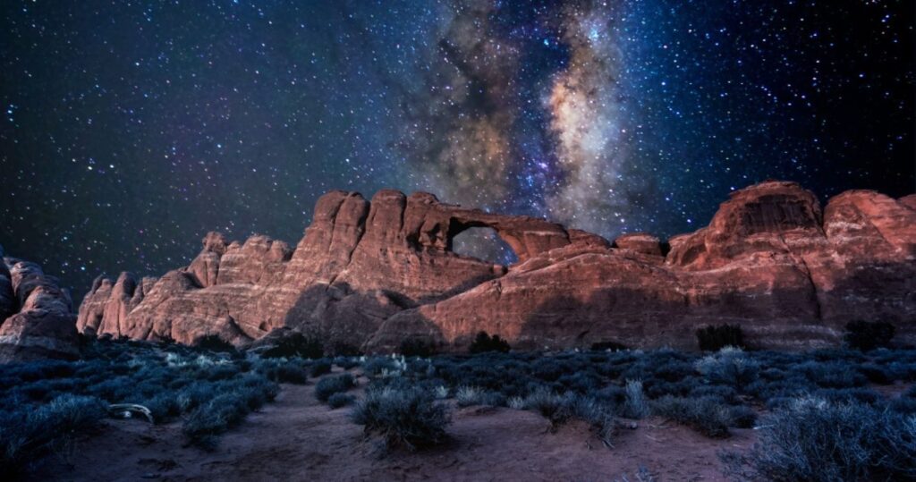 the milky way seen from a dark sky park