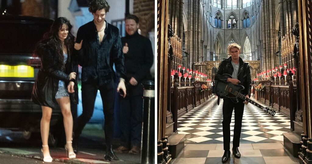 Camila Cabello and Shawn Mendes in London, England/Cody Simpson at Westminster Abbey