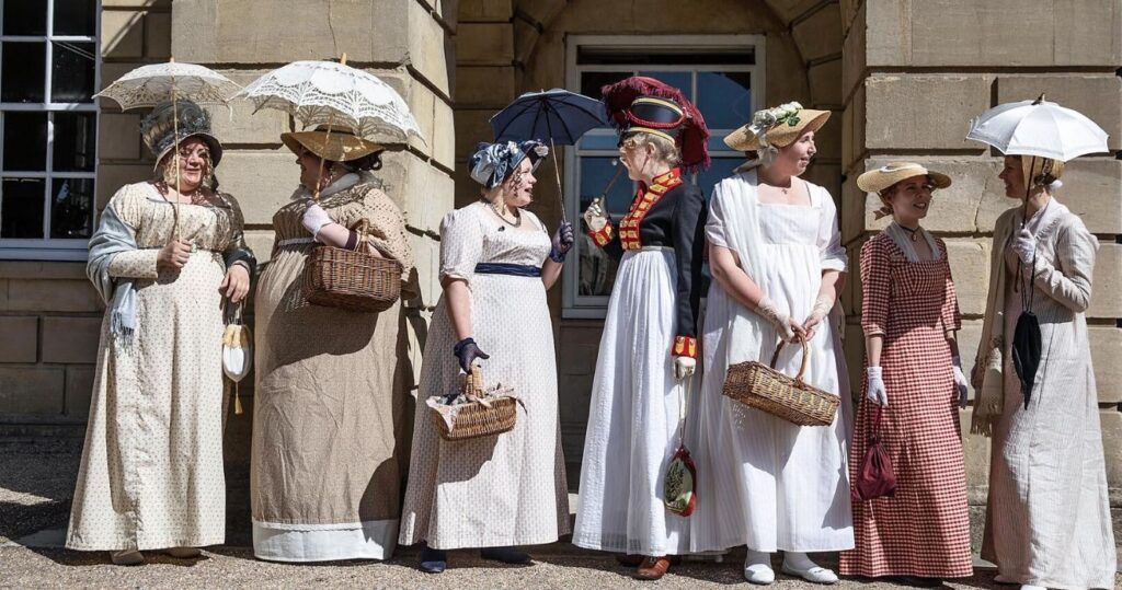 jane austen fans line up in the UK
