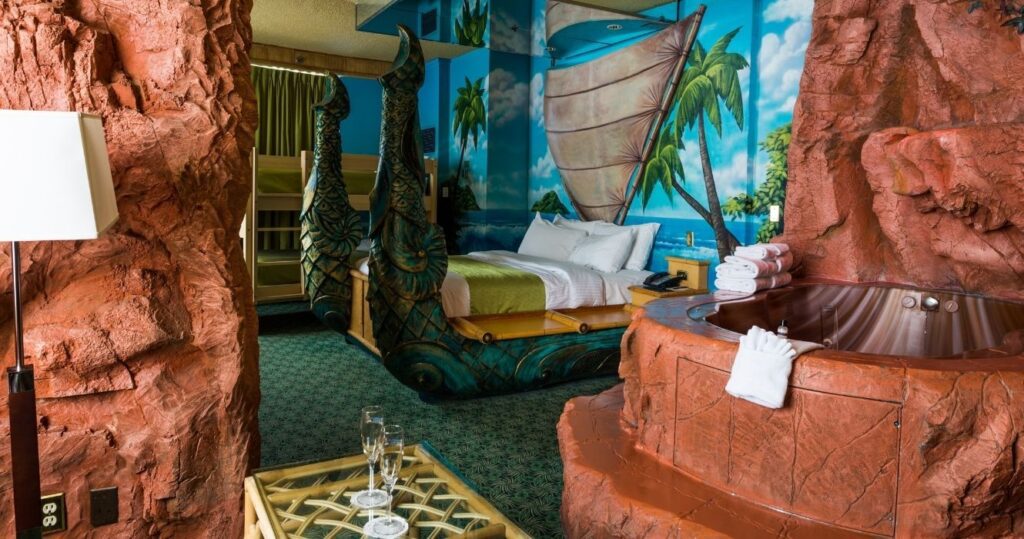 fantasyland hotel room