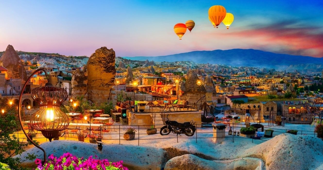 Cidade de Goreme na Capadócia, Turquia
