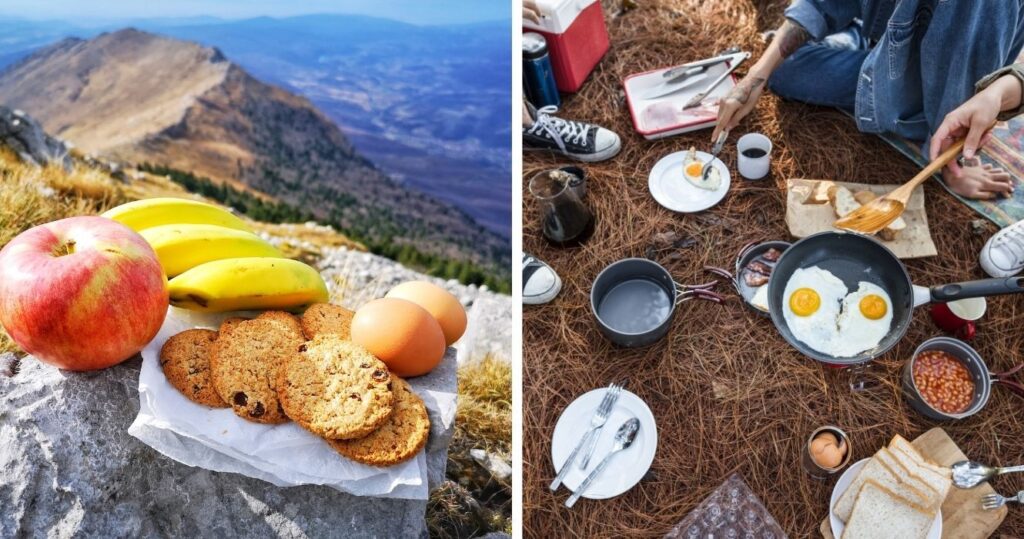 snacks for hiking, cooking while camping