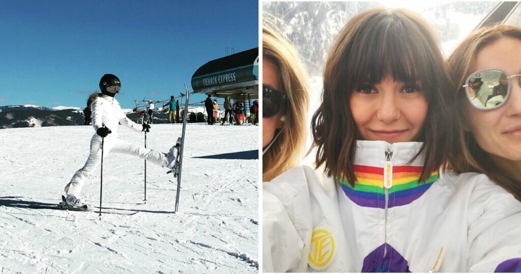 Kendall Jenner, Kate Hudson e 18 outras celebridades batendo nas encostas em Aspen, Colorado