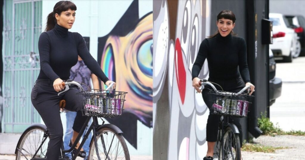 Miley Cyrus e outras 19 celebridades andando de bicicleta