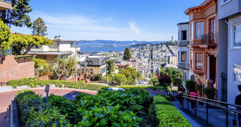 a view of the bay from san francisco
