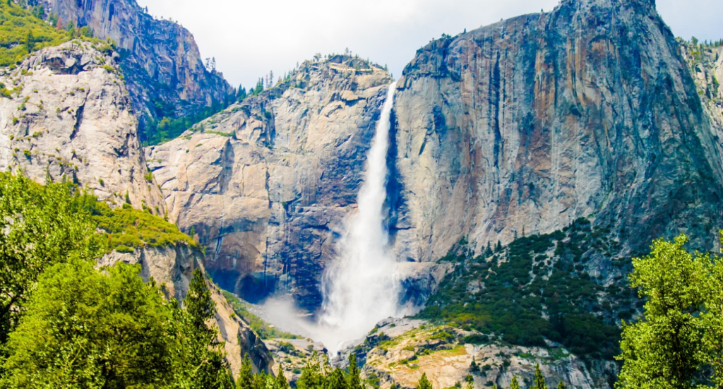 Yosemite Falls In Yosemite National Park