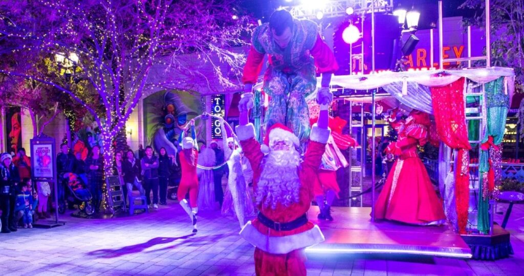 Winter parq show at the Linq in Las Vegas