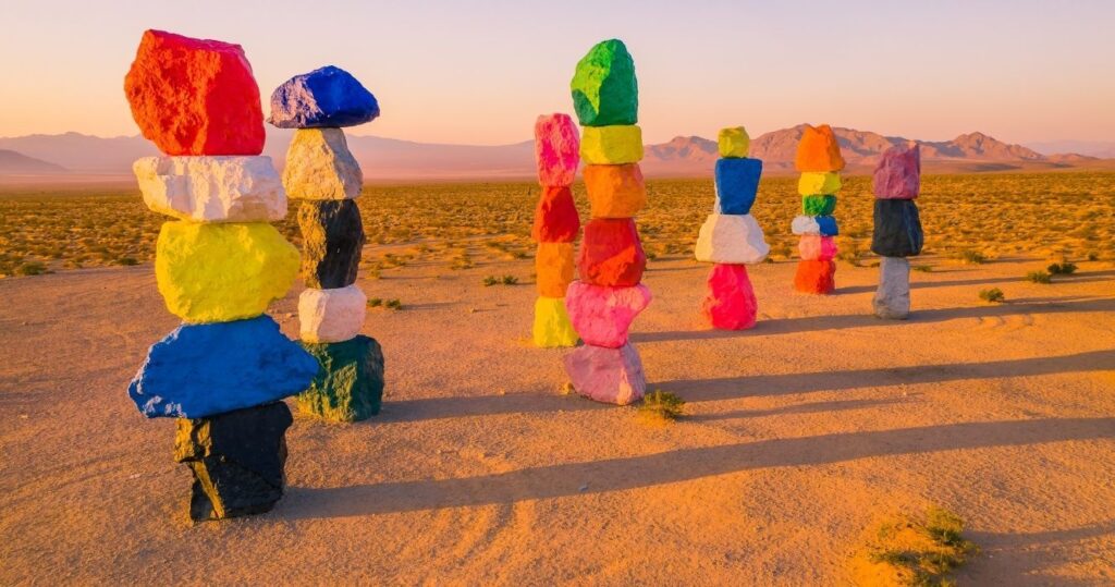 seven magic mountains art in nevada