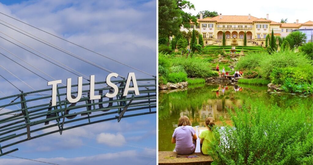 tulsa, oklahoma sign and gardens