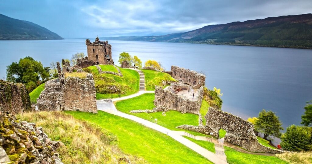 urquhart castle on loch ness in scotland