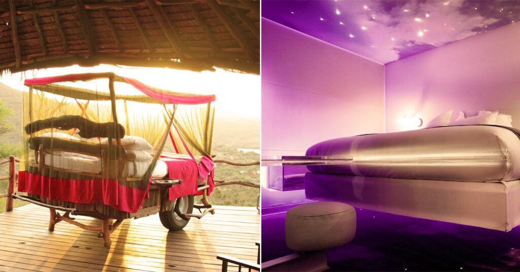 25 fotos de quartos de hotel estranhos que valem 5 estrelas