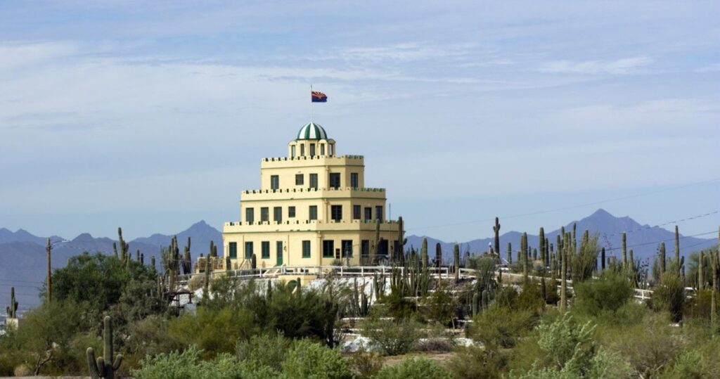 Phoenix city owned Cararro Cactus Gardens at Tovrea Castle