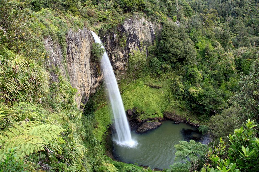 Cachoeira na Nova Zelândia