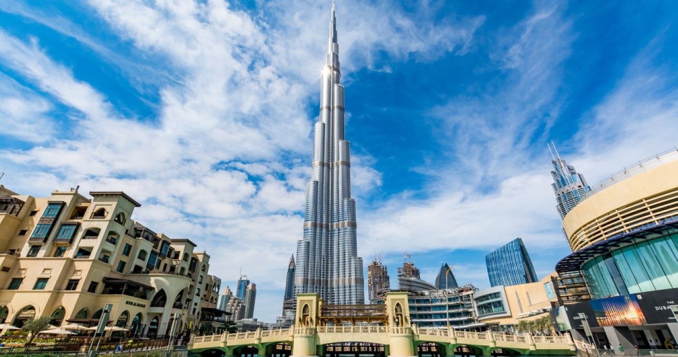 Vista do Burj Khalifa, Dubai, Emirados Árabes Unidos